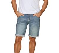 riverso Jeans Shorts Herren Stretch Kurz Regular Fit RIVTom Kurze Hosen Bermuda Shorts Sommer Denim Einfarbig, Größe:W 33, Farbe:Light Blue Denim (L164)