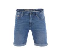 riverso Jeans Shorts Herren Stretch Kurz Regular Fit RIVUdo Kurze Hosen Bermuda Shorts Sommer Denim Einfarbig, Größe:W 33, Farbe:Middle Blue Denim Stretch (M214)