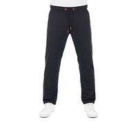 riverso Jogginghose Herren Baumwolle lang Regular Fit RIVGuido Sporthose Trainingshose Freizeithose Schwarz 4XL, Größe:4XL, Farbe:Black - Formula Red