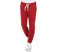 riverso Jogginghose Herren Baumwolle lang RIVLino Regular Fit Sweatpants Trainingshose Freizeithose Sporthose, Größe:L, Farbe:Rusty Ochre Red