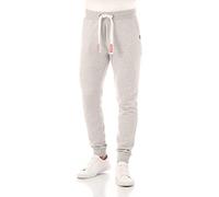 riverso Jogginghose Herren lang RIVTim Slim Fit Sporthose Trainingshose Freizeithose Grau XXL, Größe:XXL, Farbe:Grey Melange Standard 1 (23200)