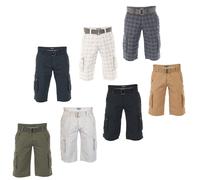 riverso Kurze Hosen Herren Cargo Shorts mit Gürtel Regular Fit RIVAnton