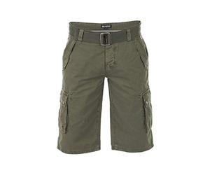 riverso Kurze Hosen Herren Cargo Shorts mit Gürtel Regular Fit RIVAnton | Cargoshorts Sommer 100% Baumwolle Blau Beige Schwarz Grau Grün 30 31 32 33 34 36 38 40 42 44 46