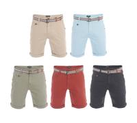 riverso Kurze Hosen Herren Chino Shorts Kurz mit Gürtel RIVKlaas Regular Fit
