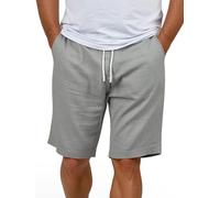riverso Leinen Shorts Herren Sommer Regular Fit RIVOliver Kurze Hosen | Bermuda Knielang Einfarbig Weiß Blau Navy Beige Schwarz Grün S M L XL XXL 3XL 4XL 5XL