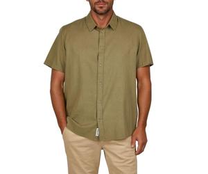 riverso Leinenhemd Herren Kurzarm Regular Fit RIVEmilio Freizeithemd | Sommerhemd Leinen Hemd Einfarbig Weiß Beige Blau Grün Navy S M L XL XXL 3XL 4XL 5XL