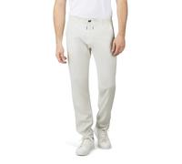 riverso Leinenhose Herren lang Regular Fit RIVMarco Sommerhose Freizeithose Einfarbig, Größe:3XL, Farbe:White