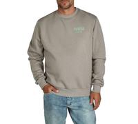 riverso Pullover Herren mit Druck RIVJamie Regular Fit Sweatshirt Rundhals Langarm, Größe:3XL, Farbe:Taupe-Mineral Green