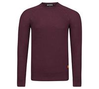 riverso Pullover Herren RIVElias Regular Fit Sweatshirt Rundhals Langarm Baumwolle Rot 5XL, Größe:5XL, Farbe:Dark Red (15400)