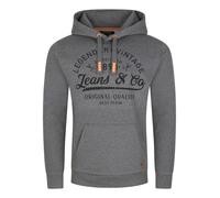 riverso Hoodie Herren Regular Fit RIVArmin Kapuzenpullover Pullover Print Grau XXL, Größe:XXL, Farbe:Grey Melange Standard 2