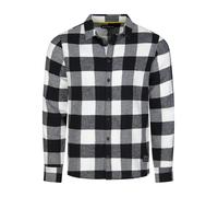riverso Herren Freizeit Hemd RIVArne Regular Fit Karohemd Flanellhemd Holzfällerhemd Kariert Langarm 100% Baumwolle Schwarz S, Größe:S, Farbe:Black-White