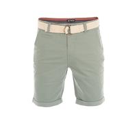 riverso Herren Chino Shorts RIVHenry Gürtel Bermuda Kurze Hose 98% Baumwolle Hellblau Dunkelblau Navy Rot Grün Orange Beige Grau w30 - w42, Größe:W 42, Farbe:Mineral Green (12300)