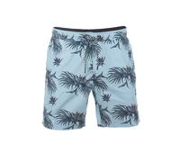 riverso Badehose Herren RIVKai Regular Fit Badeshorts Schwimmhose Sporthose Kurze Hose Shorts Tunnelzug Taschen Sommer Strand Blau M, Größe:M, Farbe:Light Aqua Blue-Black (59204)