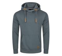 riverso Hoodie Herren Regular Fit RIVNiklas Kapuzenpullover Pullover Cross-Over-Kragen Blau 3XL, Größe:3XL, Farbe:Turbid Blue