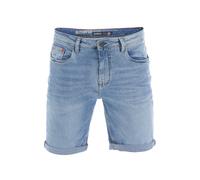 riverso Jeans Shorts Herren Stretch Kurz Regular Fit RIVUdo Kurze Hosen Bermuda Shorts Sommer Denim Einfarbig, Größe:W 42, Farbe:Light Blue Denim Stretch (L139)