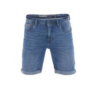 riverso Jeans Shorts Herren Stretch Kurz Regular Fit RIVUdo Kurze Hosen Bermuda Shorts Sommer Denim Einfarbig, Größe:W 46, Farbe:Middle Blue Denim (M214)