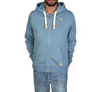 riverso Sweatjacke Herren mit Kapuze Reißverschluss Regular Fit RIVNoah Kapuzenjacke Blau L, Größe:L, Farbe:Morning Fog Blue