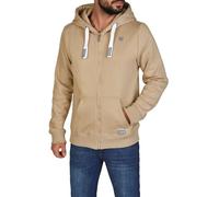 riverso Sweatjacke Herren mit Kapuze Reißverschluss Regular Fit RIVNoah Kapuzenjacke Hoodie Kapuzenpullover Beige M, Größe:M, Farbe:Cobblestone Beige