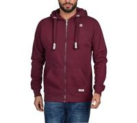 riverso Sweatjacke Herren mit Kapuze Reißverschluss Regular Fit RIVNoah Kapuzenjacke Hoodie Kapuzenpullover Rot XL, Größe:XL, Farbe:Port Red (15400)