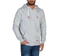 riverso Sweatjacke Herren mit Kapuze Reißverschluss Regular Fit RIVNoah Kapuzenjacke Hoodie Kapuzenpullover Grau S, Größe:S, Farbe:Grey Melange Standard 1 (23200)