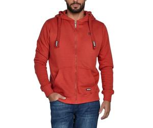 riverso Sweatjacke Herren mit Kapuze Reißverschluss Regular Fit RIVNoah Kapuzenjacke Hoodie Kapuzenpullover Rot M, Größe:M, Farbe:Rusty Ochre Red (15400)