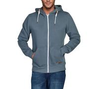 riverso Sweatjacke Herren mit Kapuze Reißverschluss Regular Fit RIVThilo Kapuzenjacke Blau 4XL, Größe:4XL, Farbe:Turbid Blue