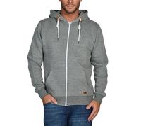 riverso Sweatjacke Herren mit Kapuze Reißverschluss Regular Fit RIVThilo Kapuzenjacke Grau 4XL, Größe:4XL, Farbe:Grey 2