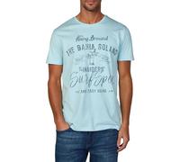 riverso Tshirt Herren Baumwolle Regular Fit RIVLeon Rundhals Kurzarm Sommer Tee Shirt Print, Größe:S, Farbe:Hellblau (OJD)