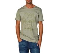 riverso Herren T-Shirt RIVLeon Rundhals O-Neck Kurzarm Tee Shirt Print Regular Fit 100% Baumwolle, Größe:XL, Farbe:Grün (PJD)
