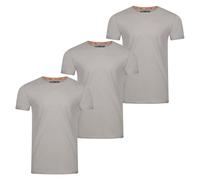 riverso RIVLenny O-Neck 3er Pack 5XL Smoke Grey (809062) Grau 5XL