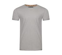 riverso Tshirt Herren Regular Fit RIVLenny Rundhals Kurzarm Sommer Tee Shirt leichte Baumwolle Flammgarn Einfarbig Grau L, Größe:L, Farbe:Smoke Grey