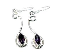 RIYO edelsteine frauen amethyst fair trade silber schmuck ohrringe lila n½