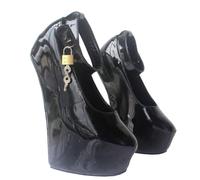 RJXGECUF High Heels 20 cm Super High Stage Catwalk Performance Schuhe,Black-38