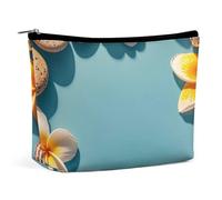 RKJVB Make-up-Tasche mit exotischem Blumenmuster, tragbar, wasserdicht, Kulturbeutel, Aufbewahrungstasche, große Make-up-Tasche, ästhetische Make-up-Tasche für Reisen, Arbeit, Stil, 1 Stück, Stil:,