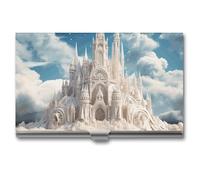 RKJVB Visitenkartenhalter Building A Sandcastle, schlankes Visitenkartenetui, professionelle Namenskartenhalter, Geldbörse, Namenskarten-Organizer, minimalistische Tasche, Kartenetuis für Männer und