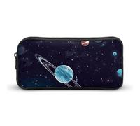 Rkklvbns Galaxy Decor Großes Federmäppchen, tragbares Federmäppchen mit Reißverschluss, Schreibwaren-Organizer, einfache Aufbewahrung, ästhetische Schreibwaren für Büro, Uni, Erwachsene