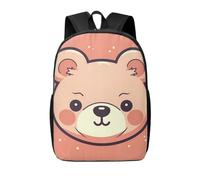RLDOBOFE Rucksack für Damen und Herren, leicht, lässig, Pilze auf dem Boden, Laptop-Rucksack, niedliche Arbeitstasche, Der Bär, der die Augenbrauen runzelt, Taille unique, Tagesrucksack