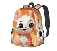 RLDOBOFE Rucksack für Damen und Herren, leicht, lässig, Reisen, Tagesrucksack, alte Hahn-Illustration, Laptop-Rucksack, Arbeitstasche, Happy Easter Bunny, EinheitsgröÃŸe