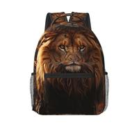 RLDOBOFE Rucksack für Damen und Herren, leicht, lässig, Reisen, Tagesrucksack, Löwenbild, Laptop-Rucksack, niedliche Arbeitstasche, Löwenbild, EinheitsgröÃŸe