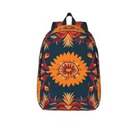 RLDOBOFE Rucksack für Damen und Herren, leicht, lässig, Reisen, Tagesrucksack, mexikanische Volkskunst, Segeltuch, Laptop-Rucksack, niedliche Arbeitstasche, Schwarz, S