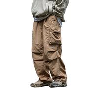 RLEHJN Herren Hose Cargo Jogging Pants, Lässige Cargo-Hose Weit Gym Sporthosen Winter Track Pants Arbeitshose Männer Tactical Hose Atmungsaktiv Outdoor Funktionshose Militär Hose Für Männer
