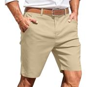 RLEHJN Kurze Hosen Herren Sommer,Elastischer Gürtel Cargo Shorts Bermuda Shorts Leichte Sommerhosen Arbeitshosen Männer Kurz Golfhose Arbeitsshorts Casual Kurzhosen Atmungsaktive Freizeithose