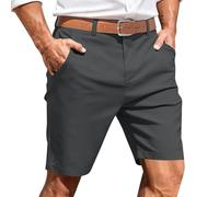 RLEHJN Kurze Hosen Herren Sommer,Elastischer Gürtel Cargo Shorts Bermuda Shorts Leichte Sommerhosen Arbeitshosen Männer Kurz Golfhose Arbeitsshorts Casual Kurzhosen Atmungsaktive Freizeithose