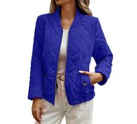RLEHJN Steppjacke Damen Leicht Ohne Kapuze Bomberjacke Reißverschluss Übergangsjacke Lightweight Steppmantel Warm Pilotenjacke Herbst Winter Jacke Langarm Daunenjacke für Outdoor Wandern Reisen