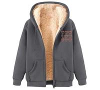 RLEHJN Winterjacke Damen Lang Steppjacke Warmer Gefüttert Fleece Daunenjacke Mit Kapuze Winddicht Outdoorjacke Große Größen Damenmantel Sale Parka Jacke Langarm Wintermantel Sale Angebote