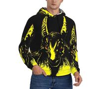 RLHRJEFZ Bathory Goat Herren-Kapuzenpullover, schwarzes Sweatshirt, langärmelig, Pullover, Kostüm für Männer und Frauen, Teenager-Geschenk, lässiger Sportpullover