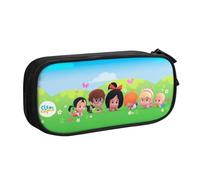 RLHRJEFZ Cleo und Cuquin Federmäppchen mit Reißverschluss, Stifttasche, große Kapazität, Stiftebox, Aufbewahrungstasche, Make-up-Bürotasche, Schulschreibwaren für Jungen und Mädchen