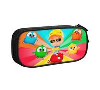 RLHRJEFZ Cleo und Cuquin Federmäppchen mit Reißverschluss, Stifttasche, große Kapazität, Stiftebox, Aufbewahrungstasche, Make-up-Bürotasche, Schulschreibwaren für Jungen und Mädchen