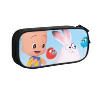 RLHRJEFZ Cleo und Cuquin Federmäppchen mit Reißverschluss, Stifttasche, große Kapazität, Stiftebox, Aufbewahrungstasche, Make-up-Bürotasche, Schulschreibwaren für Jungen und Mädchen