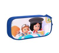 RLHRJEFZ Cleo und Cuquin Federmäppchen mit Reißverschluss, Stifttasche, große Kapazität, Stiftebox, Aufbewahrungstasche, Make-up-Bürotasche, Schulschreibwaren für Jungen und Mädchen